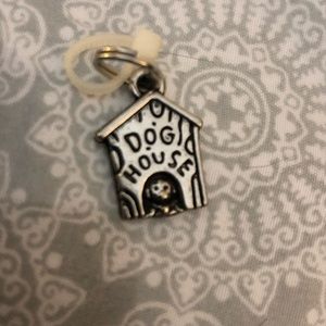 GANZ silver toned charm- dog house